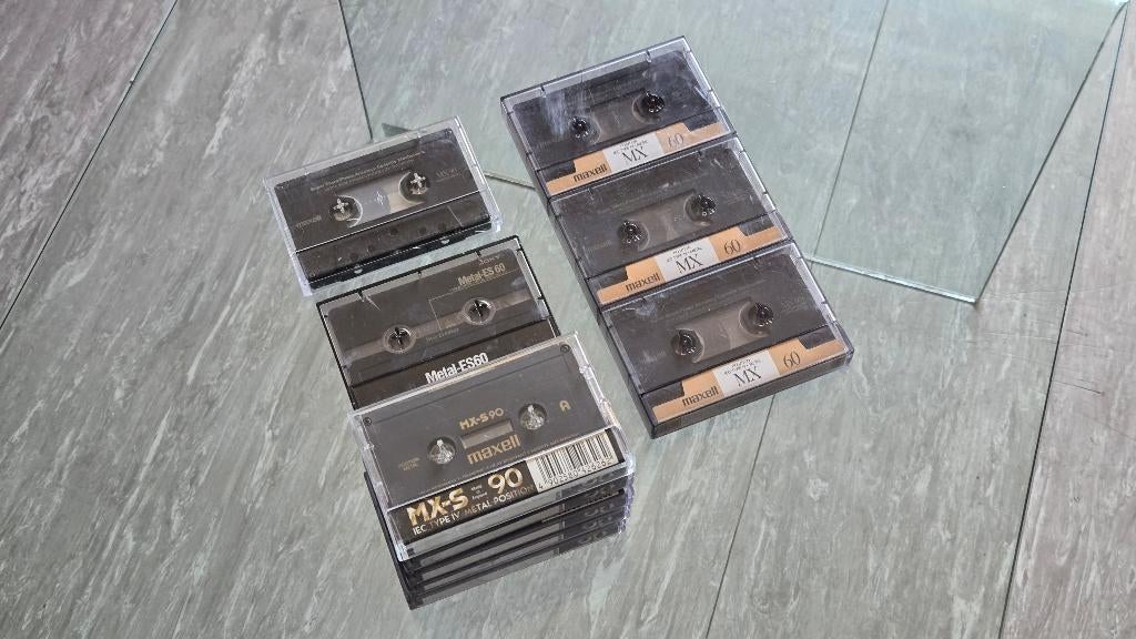 11x Maxell / Sony Metal cassette 60 / 90, Ophalen of Verzenden, Gebruikt, Overige genres, 2 t/m 25 bandjes