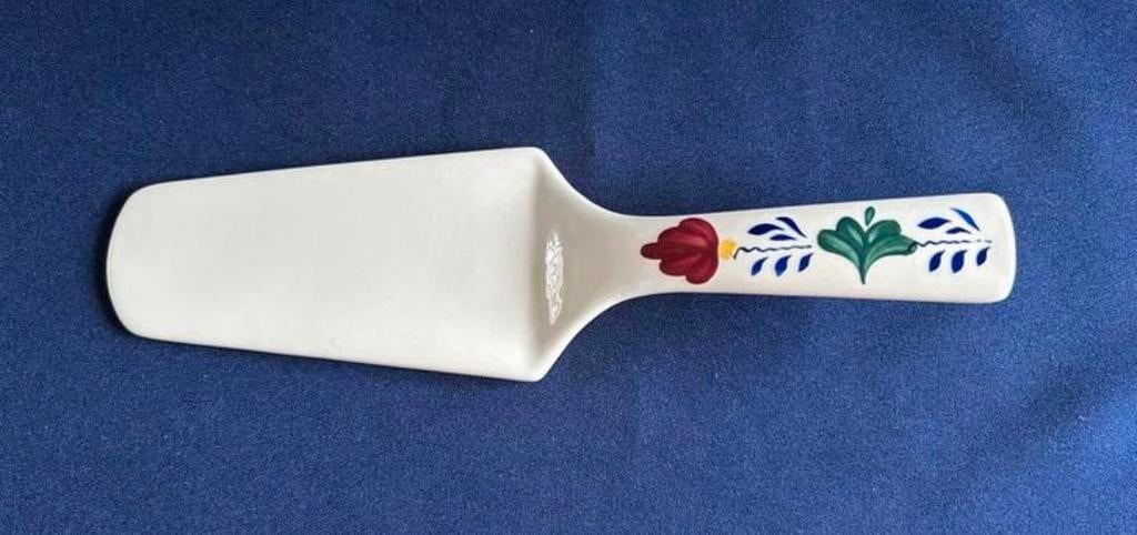 Boerenbont taartschep, Overige typen, Ophalen of Verzenden, Zo goed als nieuw, Aardewerk