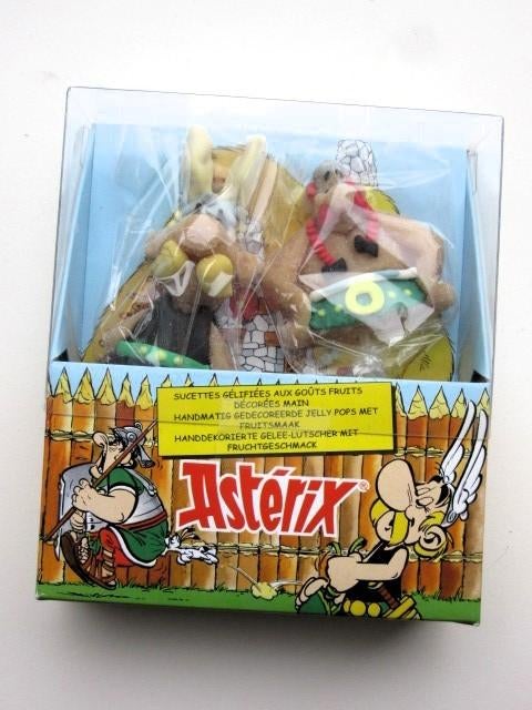 2 Asterix en Obelix jellypops 2004, Ophalen of Verzenden, Asterix en Obelix, Beeldje of Figuurtje
