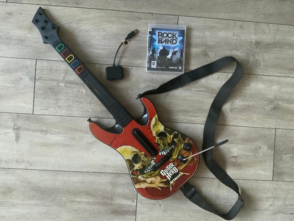 Playstation 3 Metallica Guitar Hero Gitaar Controller PS3, Muziek, 1 speler, Ophalen of Verzenden, Zo goed als nieuw