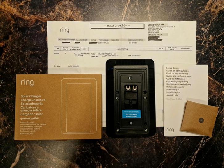 Ring Solar Charger voor Video Deurbel (Generatie 2), Huis en Inrichting, Deurbellen, Nieuw, Ophalen