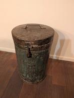 Antiek look prullenbak met deksel, Antiek en Kunst, Ophalen
