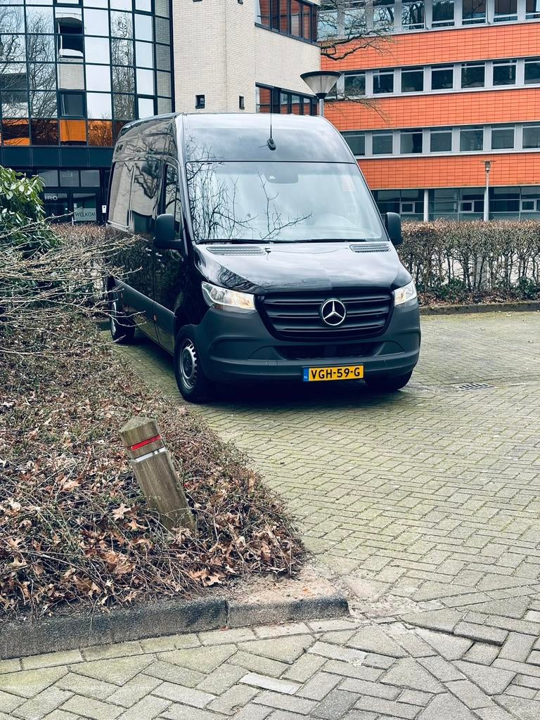 Mercedes-Benz Sprinter 314 CDI L2/H2 3500 FWD 9G-TRONIC, Auto's, Bestelauto's, Zwart, Bedrijf, Diesel, 2 stoelen