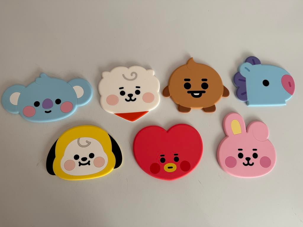 BT21 BTS onderzetters coasters voor mok bekers, Ophalen of Verzenden, Zo goed als nieuw, Gebruiksvoorwerp