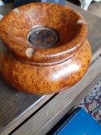 Oude mahoniehouten asbak, Ophalen of Verzenden