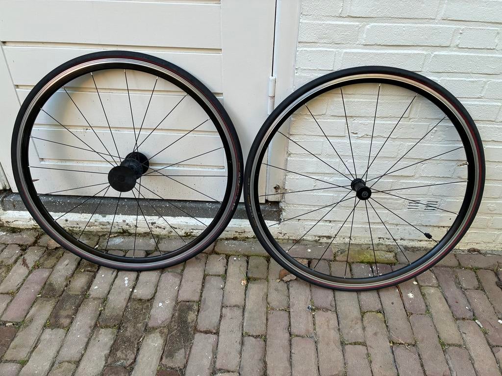 Fulcrum Racing 5 wielen met Continental Ultra Sport banden, Fietsen en Brommers, Fietsonderdelen, Gebruikt, Aluminium, Racefiets