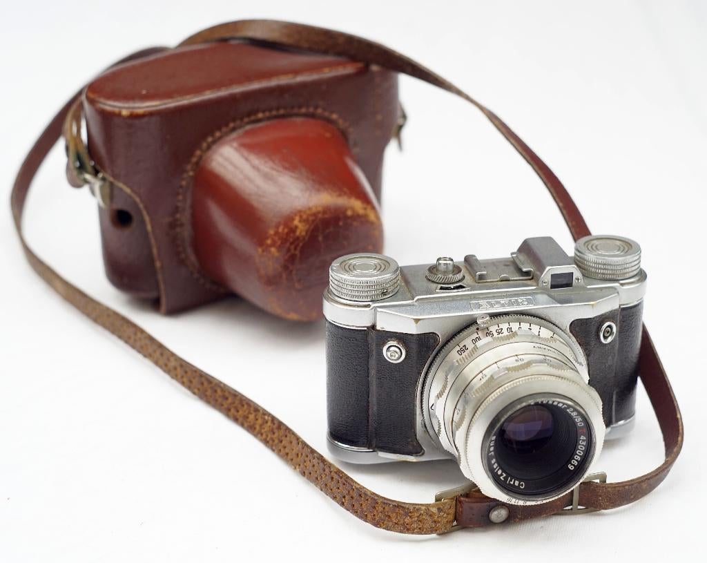 Eho-Altissa Altix V (1956) met (afneembare) CZJ Tessar 50mm, Audio, Tv en Foto, Fotocamera's Analoog, Ophalen of Verzenden, Compact