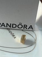 Pandora Clip Bedel met Zirkonia, Sieraden, Tassen en Uiterlijk, Bedels, Pandora, Ophalen of Verzenden, Zo goed als nieuw, 1 bedel