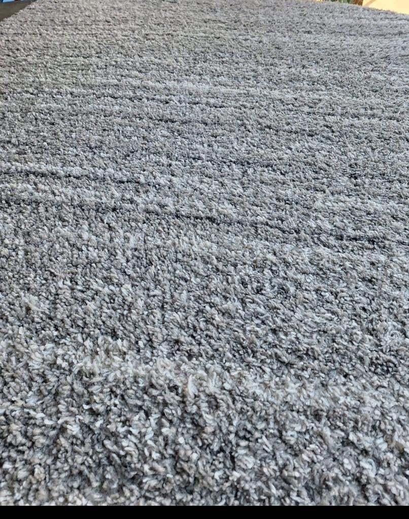 Grijs vloerkleed BAHAMAS 160x230 cm, Modern, Shaggy, 150 tot 200 cm, 200 cm of meer, Ophalen of Verzenden