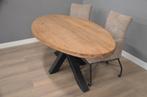 Ovale teak tafel 210 cm, 100 tot 150 cm, Verzenden, Vijf personen of meer, Overige materialen