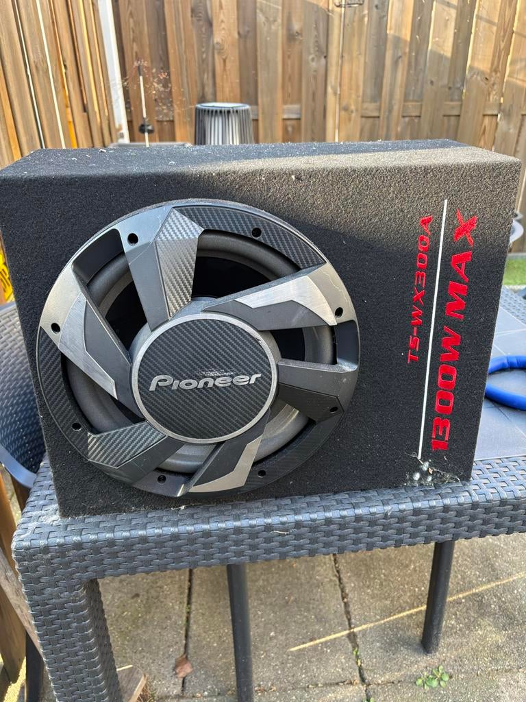 Pioneer Subwoofer TS-WX300A 1300W MAX, Ophalen of Verzenden, Zo goed als nieuw