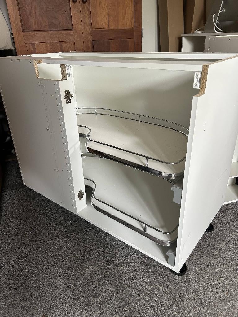 keukenelement hoek met draaicarousel, Ophalen, 100 tot 150 cm, Nieuw, Minder dan 100 cm