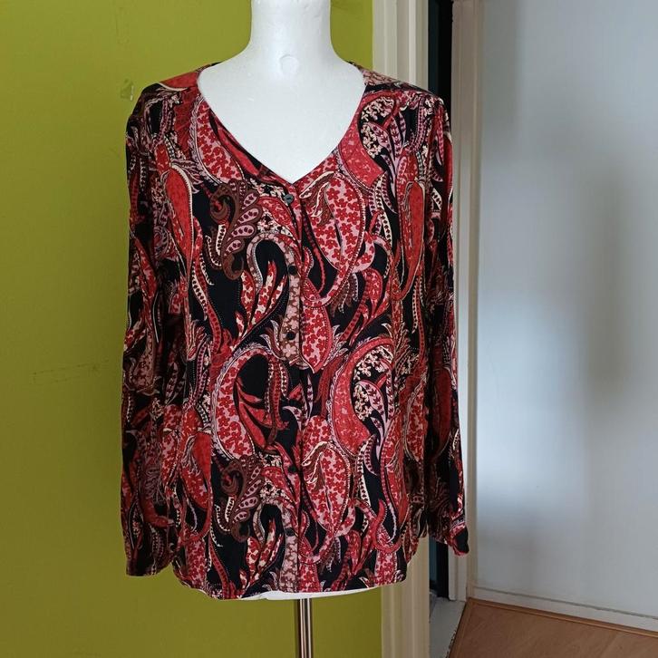 Mooie top van Soyaconcept maat XL, Kleding | Dames, Tops, Zo goed als nieuw, Maat 46/48 (XL) of groter, Rood, Lange mouw, Ophalen of Verzenden