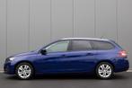 Peugeot 308 SW 1.2 | PANO | LEDER | TREKHAAK | NL- AUTO, Auto's, Peugeot, Voorwielaandrijving, Gebruikt, 1199 cc, Blauw