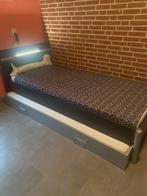 1 persoonsbed met verlichting en onderla, Ophalen, Zo goed als nieuw, Eenpersoons, 90 cm