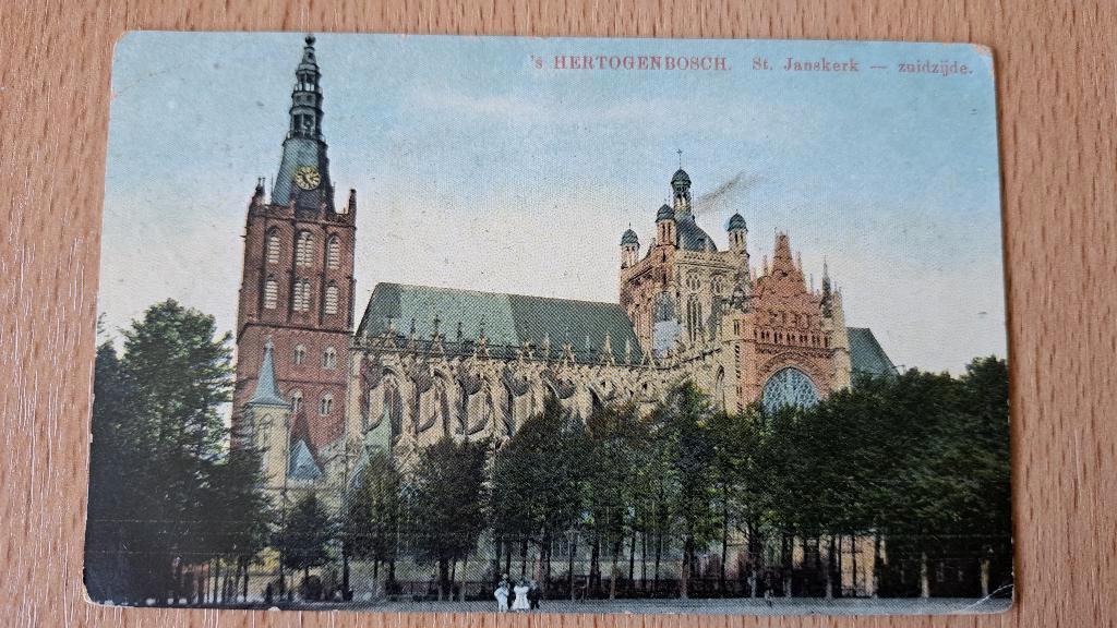 Ansichtkaart Den Bosch Sint Janskerk zuidzijde, Verzenden, Voor 1920, Gelopen, Noord-Brabant