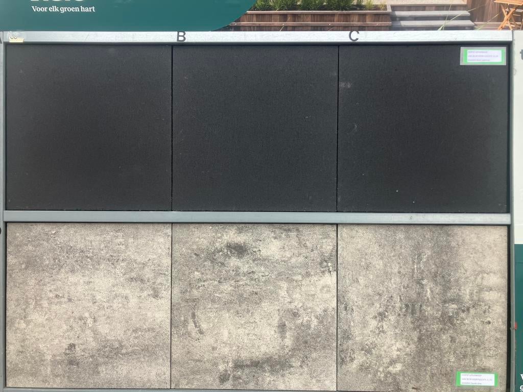 terras tegels 60x60x4 beton met toplaag, Tuin en Terras, Ophalen of Verzenden, Nieuw, Beton, Terrastegels