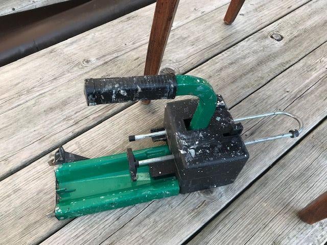 Plamuur doseer apparaat tafelmodel woodfill, Ophalen of Verzenden, Gebruikt