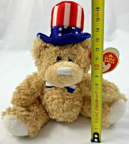 Ty Beanie Babies Independence Beer Knuffel 16 cm, Coolsingel 104, 3011 AG Rotterdam, Netherlands, Verzenden, Beer, Zo goed als nieuw