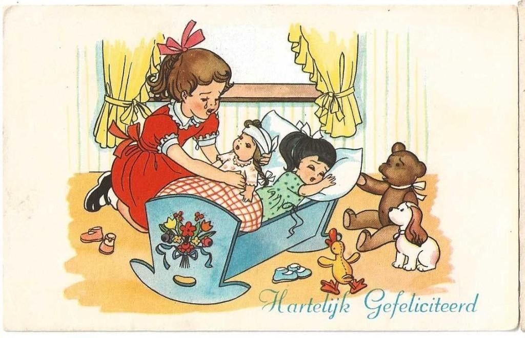 Par-581    Fantasie kaart - Kinderkaart, Verzenden, 1920 tot 1940, Ongelopen, Kinderen