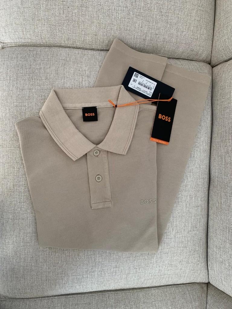 BOSS T- Shirt, Kleding | Heren, T-shirts, Maat 52/54 (L), BOSS, Beige, Nieuw