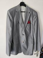 grijs wit gestreept heren colbert pasolini maat 102, Ophalen of Verzenden, Zo goed als nieuw, Maat 52/54 (L), Grijs