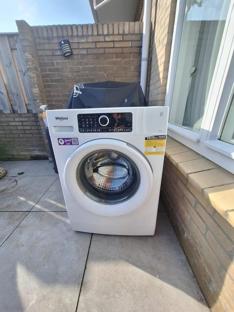 Whirlpool Wasmachine 7kg, Witgoed en Apparatuur, 6 tot 8 kg, Ophalen, Gebruikt, Voorlader