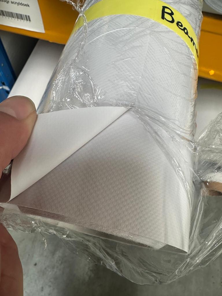 Groot Projectiescherm / Beamerdoek - Wit PVC bisonyl (64m2), Ophalen, Nieuw