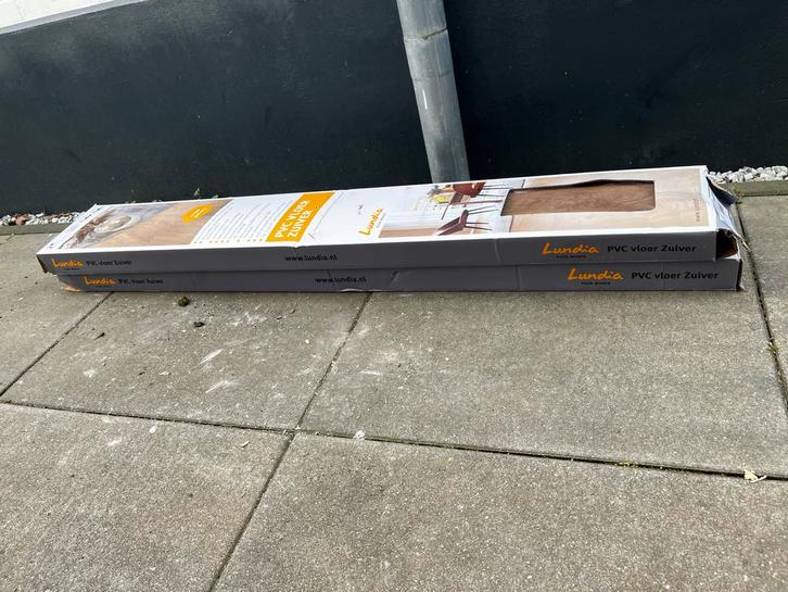 2 pakken Lundia PVC vloer Zuiver, Huis en Inrichting, Stoffering | Vloerbedekking, Nieuw, Vinyl, Bruin, minder dan 10 m², Ophalen