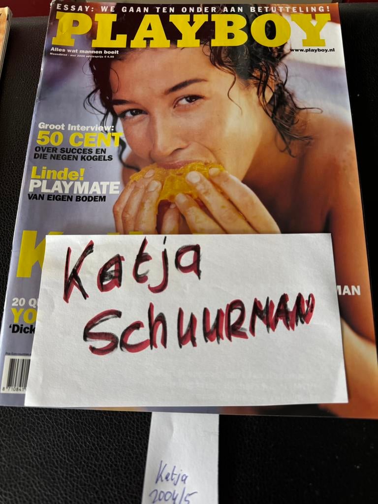 playboy met katja schuurman 9,50 per stuk, Verzamelen, Ophalen of Verzenden, 1980 tot heden, Tijdschrift
