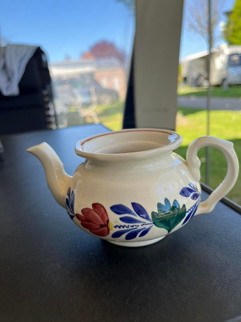 Boerenbont theepotje kinderservies, Huis en Inrichting, Keuken | Servies, Overige typen, Ophalen of Verzenden, Zo goed als nieuw