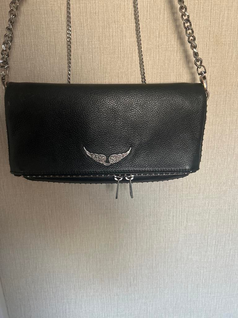 Zadig & Voltaire Rock Clutch, Ophalen of Verzenden, Gebruikt, Zwart, Avondtasje