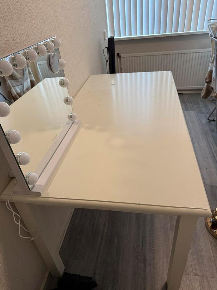 Tafel, Huis en Inrichting, Tafels | Eettafels, Gebruikt, 50 tot 100 cm, Rechthoekig, Ophalen