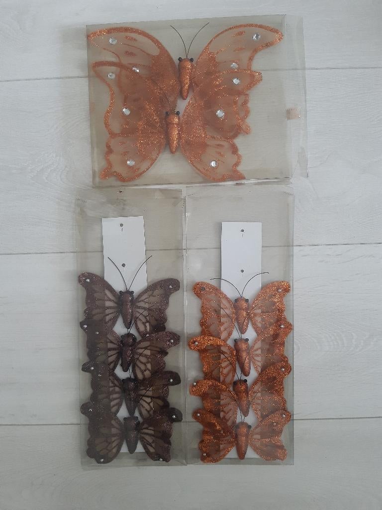 Decoratie vlinders groot en klein Xenos, Huis en Inrichting, Woonaccessoires | Overige, Ophalen, Zo goed als nieuw