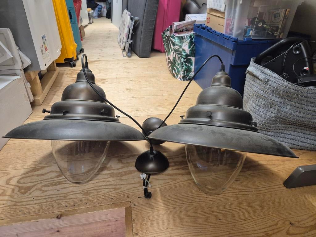 2 eettafellampen, Ophalen, Gebruikt