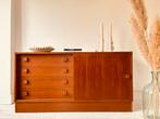 Vintage retro dressoir Deens design tv meubel mid century, Huis en Inrichting, Kasten | Dressoirs, Ophalen, Gebruikt, 100 tot 150 cm