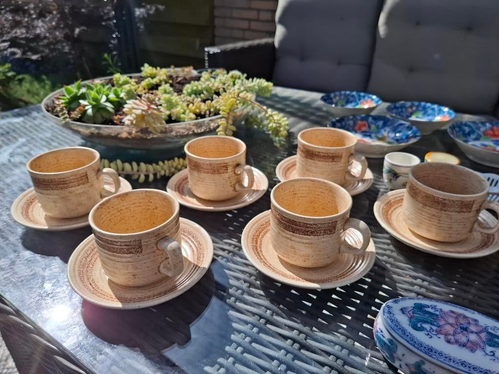 6 vintage kop schotel Churchill, Antiek en Kunst, Ophalen