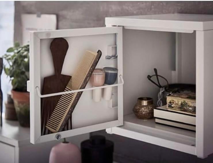 *** IKEA Lixhult witte metalen kastjes 5x NIEUWSTAAT ***, Ophalen, Zo goed als nieuw, Scandinavisch Japansi modern riviera maison