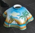 Antiek lampje hanglamp jaren 20 30 melkglas kapje Egypte, Ophalen of Verzenden