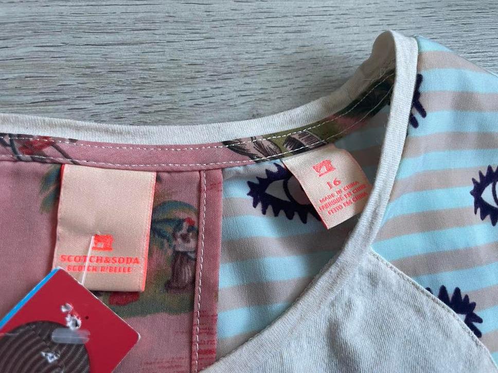 Scotch & Soda Zomershirt Maat 16, Ophalen of Verzenden, Zo goed als nieuw, Meisje, Shirt of Longsleeve