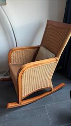 schommelstoel Houten/Riet, Ophalen, Zo goed als nieuw, Stoel(en)