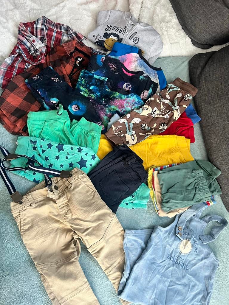 Kledingpakket maat 86, Kinderen en Baby's, Babykleding | Maat 86, Ophalen of Verzenden, Gebruikt, Jongetje, Setje