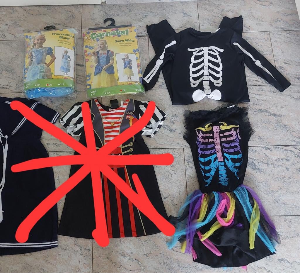 Verkleedkleding pakket maat 116/122, Ophalen of Verzenden, Gebruikt, 110 t/m 116, Meisje