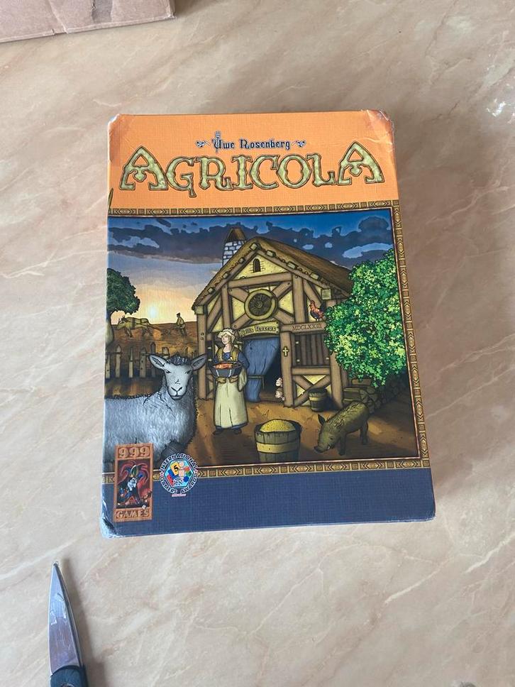 Agricola Bordspel - Klassiek Strategisch Boerenleven, Hobby en Vrije tijd, Gezelschapsspellen | Bordspellen, Gebruikt, Een of twee spelers