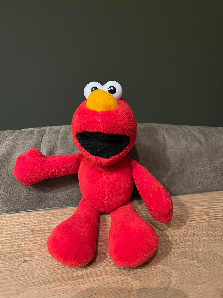 Leuke Elmo knuffel Sesamstraat 21cm, Ophalen of Verzenden, Overige typen