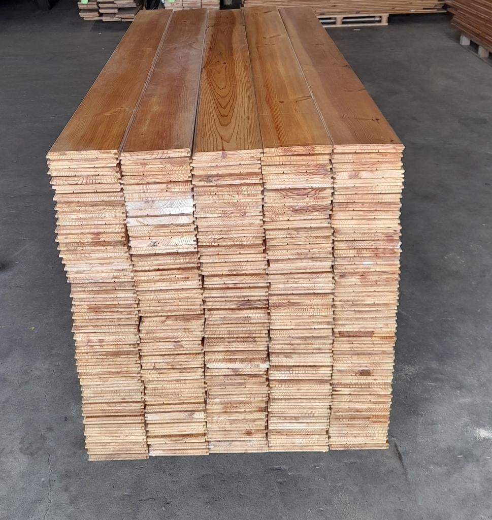 Massieve Frans grenen vloer 71 m2 vloerdelen, 17 cm breed, Ophalen, Gebruikt, Vloerdelen of -planken, 10 m² of meer
