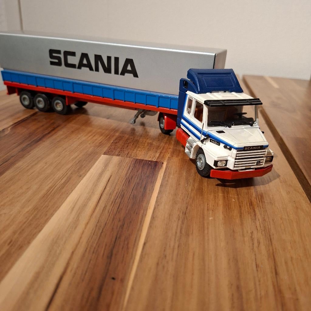 Tekno 1:50 Scania 142H Torpedo Truck + Remorque - Miniature Métal