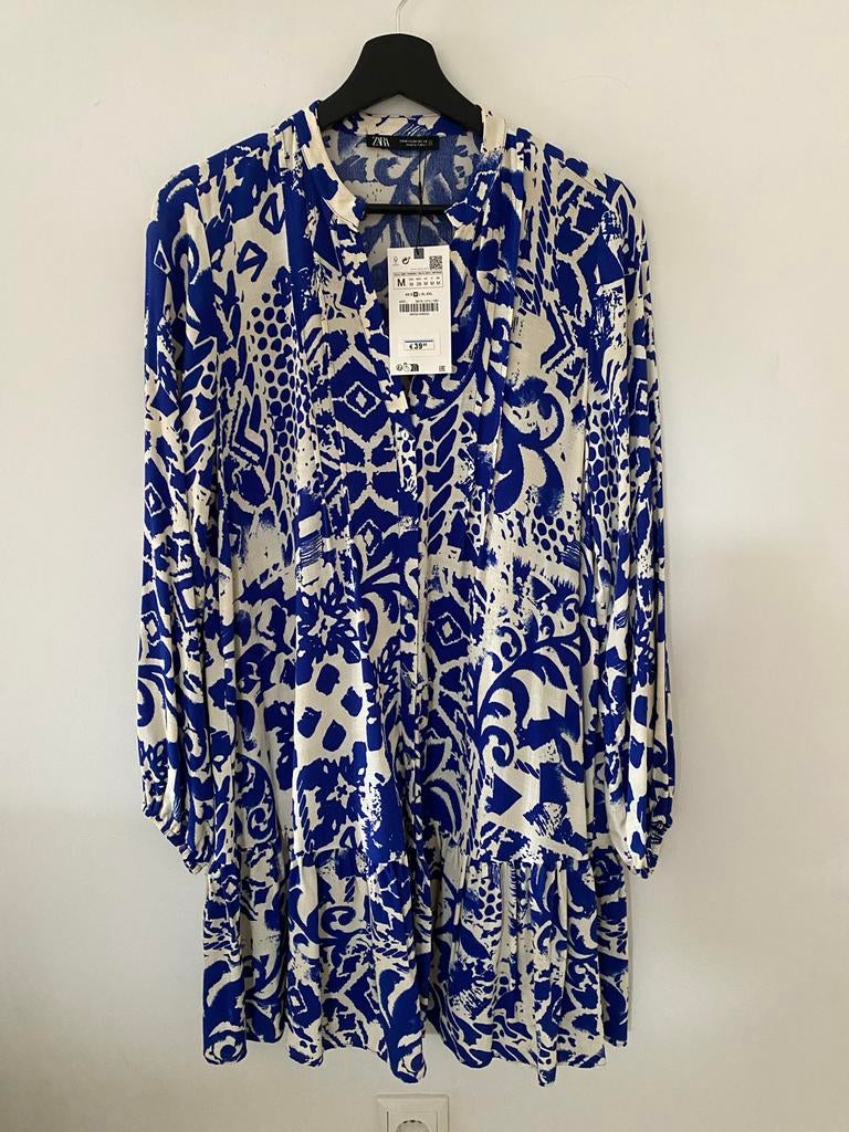 Zara zomerjurk maat M nieuw, Maat 38/40 (M), Blauw, Nieuw, Ophalen of Verzenden