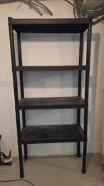 Handige kunststof stellingkast met 4 planken, Ophalen, Gebruikt