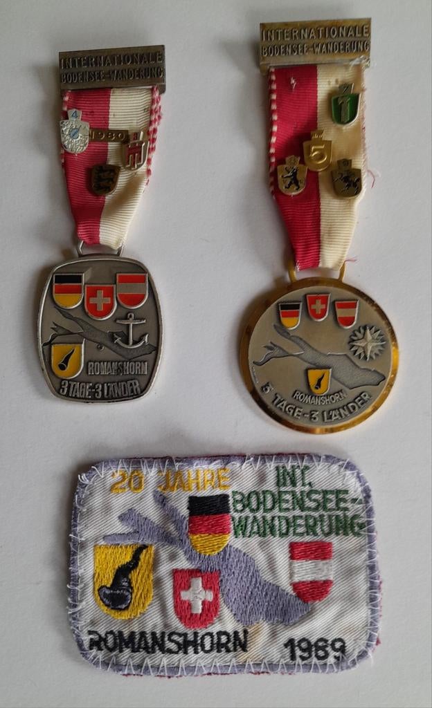 Medailles Internationale Bodensee wandeltocht Romanshorn., Ophalen of Verzenden, Overige materialen